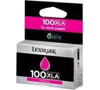 Lexmark Cartridge No. 100XLA - À rendement élevé - magenta - original - cartouche d'encre - pour Lexmark Prevail Pro704, Value Ink Prevail Pro709, Value Ink Prospect Pro209 G