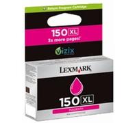 Lexmark Cartridge No. 150XL - À rendement élevé - magenta - original - blister avec alarme acoustique / électromagnétique - cartouche d'encre LRP - pour Lexmark Pro715, Pro915, S315, S415, S515