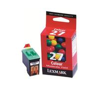 Lexmark Cartridge No. 27 - Haute capacité - couleur (cyan, magenta, jaune) - original - cartouche d'encre - pour Lexmark i3, X1140, X1250, X1270, X1290, X2240, Z24, Z511, Z604, Z614, Z640, Z645, Z647