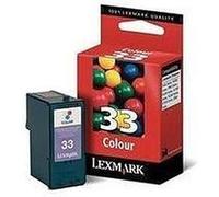 Lexmark Cartridge No. 33 - Couleur (cyan, magenta, jaune) - original - emballage coque avec alarme radioélectrique - cartouche d'encre - pour Lexmark P4310, P6210, P910, X3310, X5410, X5450, X5470, X7