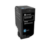 Lexmark Cartouche de toner 74C2SC0 Cyan Original 1 pièce