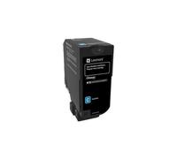 Lexmark Cartouche de toner 74C2SC0 Cyan Original 1 pièce