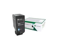Lexmark Cartouche de toner LCCP 74C20C0 originale Cyan