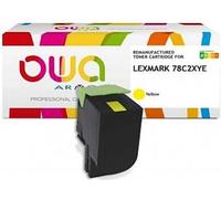 Lexmark K18533OW OWA toner compatible 78C2XY0 jaune