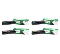Lexmark Lot de 4 cartouches de toner CMYK pour C3210C0, C3210K0, C3210M0, C3210Y0, C3224, C3326, MC3224, MC3224, MC324, MC3326