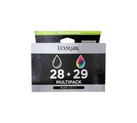 Lexmark No. 28 and No. 29 Inkjet Cartridge Page Life 175/150pp Black/Colour Ref 18C1520E [Pack 2]