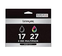 Lexmark Pack Cartouche d'encre d'origine 17 + 27 1 x noir, couleur (cyan, magenta, jaune)