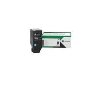 - Cyan - original - cartouche de toner LCCP, LRP - pour Lexmark CS735de