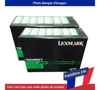 Lexmark T650 Toner Cartridge Black 25k 2 Pack