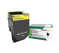Lexmark X317 cartouche de toner jaune 2300 page pour CS/CX317/417/517 - 71B20Y0