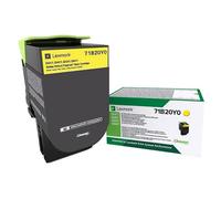Lexmark 71B20Y0 Cartouche de toner jaune, programme de retour