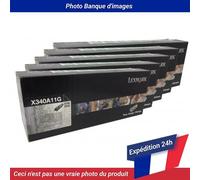 Lexmark X340n Toner Black 2.5K 5 Pack