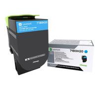 Lexmark X417 - à rendement élevé - cyan - original - cartouche de toner - LCCP