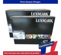 Lexmark X654DE Corp Toner Black 2 Pack