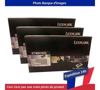 Lexmark X746 Toner Cartridge Black High Yield Pack Of 3