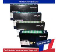 Lexmark X746 Toner Cartridge CMYK Pack of 4