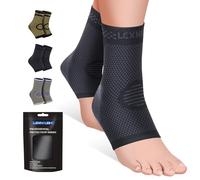 Lexniush 1 Paire Chevillère Entorse, Chevillère de Maintien Sport, Attelle Cheville pour Tendinite Tendon Achille et Fasciite Plantaire, Lésion Ligamentaire, chevillere pour Hommes et Femmes, Noir