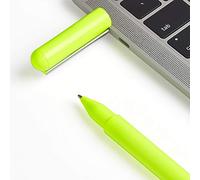 LEXON - C-Pen Stylo Jaune Fluo à Bille à Encre Noire avec mémoire Flash de 32 Go integre dans Le Bouchon (USB-C)