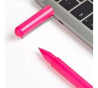 LEXON - C-Pen Stylo Rose Fluo à Bille à Encre Noire avec mémoire Flash de 32 Go integre dans Le Bouchon (USB-C)