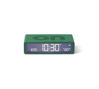 Lexon Flip Classic réveil Matin Lumineux, réversible avec Faces on Off et Fonction Snooze, à écran LCD et Lumière Tactile, Rechargeable par USB-C - Vert