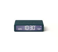 Lexon Flip Classic réveil Matin Lumineux, réversible avec Faces on Off et Fonction Snooze, à écran LCD et Lumière Tactile, Rechargeable par USB-C - Bleu Canard