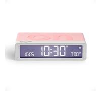 Lexon Flip Classic réveil Matin Lumineux, réversible avec Faces on Off et Fonction Snooze, à écran LCD et Lumière Tactile, Rechargeable par USB-C - Rose Quartz