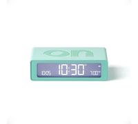 LEXON Flip Mini Réveil Matin de Voyage, Horloge numérique LED on/Off à luminosité réglable, Rechargeable et Tactile, idéal comme réveil de Chevet - Menthe