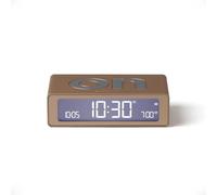 Lexon Réveil Flip Mini – Horloge LED tactile rechargeable, luminosité réglable – Or