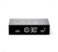 LEXON Flip Premium Réveil réversible et Rechargeable, à écran VA LCD, Faces on/Off, Snooze, Contrôle Tactile, en Aluminium - Métal