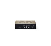 Lexon Réveil Flip Premium – réversible, rechargeable, écran VA LCD, aluminium, Or