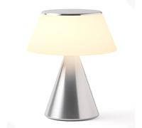 Lexon Lampe de chevet tactile LUMA XL, veilleuse sans fil avec variateur d'intensité et synchronisation multi lampes, 9 couleurs LED, Rechargeable, Aluminium - Alu Poli