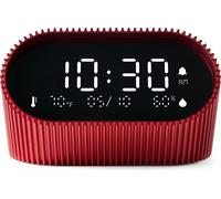 Lexon LR155SR3 Réveil numérique Ray Clock rouge