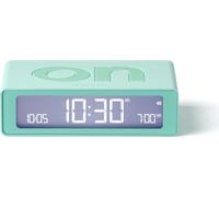 LEXON Flip Mini Réveil Matin de Voyage, Horloge numérique LED on/Off à luminosité réglable, Rechargeable et Tactile, idéal comme réveil de Chevet - Menthe