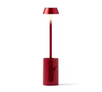 Lexon MIMI Lampe de Lecture à Pince, Lumière pour Lire au Lit, Socle Inclus pour Table de Chevet, 9 couleurs LED, Accessoire Liseuse Rechargeable USB-C - Rouge Sombre