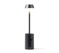Lexon MIMI Lampe de Lecture à Pince, Lumière pour Lire au Lit, Socle Inclus pour Table de Chevet, 9 couleurs LED, Accessoire Liseuse Rechargeable USB-C - Gris Anthracite
