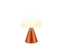 Lexon MINA L Lampe Champignon LED sans fil rechargeable, lampe à poser avec 9 couleurs de lumière avec variateur d'intensité, tactile et rechargeable, jusqu'à 24h d'autonomie - Orange