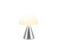 Lexon MINA L Lampe Champignon LED sans fil rechargeable, lampe à poser avec 9 couleurs de lumière avec variateur d'intensité, tactile et rechargeable, jusqu'à 24h d'autonomie - Alu Poli