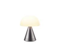 Lexon Mina Lampe LED Audio Portable Large Lumière Blanche Froide Ou Chaude 17 Cm Hauteur (GUN METAL)