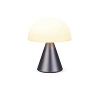 Lexon MINA M Lampe Champignon LED sans fil rechargeable, lampe à poser avec 9 couleurs de lumière et variateur d'intensité, jusqu'à 24h d'autonomie - Gris Métallique
