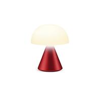 Lexon MINA Mini Lampe Champignon sans fil rechargeable, lampe LED à poser ou de chevet, à variateur d'intensité, jusqu'à 12h d'autonomie - Rouge Sombre
