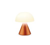 Lexon MINA Mini Lampe Champignon sans fil rechargeable, lampe LED à poser ou de chevet, à variateur d'intensité, jusqu'à 12h d'autonomie - Orange