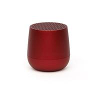 Lexon Mini Enceinte Bluetooth Portable MINO+, micro mains-libre et déclencheur selfie, Rechargeable sans fil pour PC et smartphone - Rouge Foncé