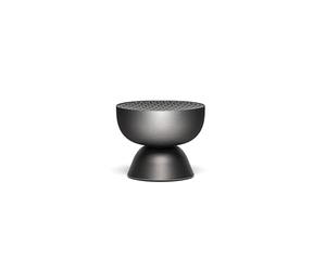 Lexon Mini Enceinte Bluetooth Portable TAMO, Appairable en réseau, à Commande Tactile, Micro et Haut-Parleur intégré, Rechargeable sans Fil pour PC et Smartphone - Gris Metal