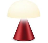 Lexon Lampe LED MINA Mini à poser Aluminium, sans fil rechargeable, variateur – Rouge foncé