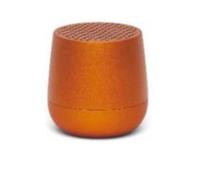 Lexon Mino+ Haut-Parleur Bluetooth Rechargeable Compatible avec La Technologie TWS (Aluminium) (Orange)
