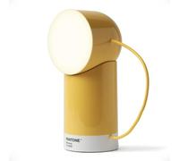 Lexon ORBE Lampe LED de table rechargeable, Collab PANTONE, sans fil avec tête amovible magnétique et rotative, pour chevet, bureau ou terrasse - Jaune