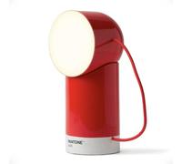 Lexon ORBE Lampe LED de table rechargeable, sans fil avec tête amovible magnétique et rotative, pour chevet, bureau ou terrasse - Rouge
