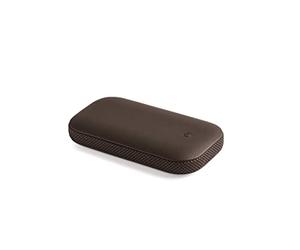 LEXON - POWERSOUND Batterie Externe à Induction avec Enceinte Bluetooth 360°- Chocolat