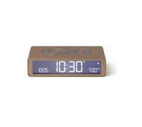 Lexon Réveil Flip Classic – Réversible, Écran LCD, Lumière tactile, Rechargeable USB‑C, Snooze – Or