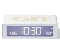 Lexon Réveil Flip Mini – LED tactile rechargeable, luminosité réglable – Blanc